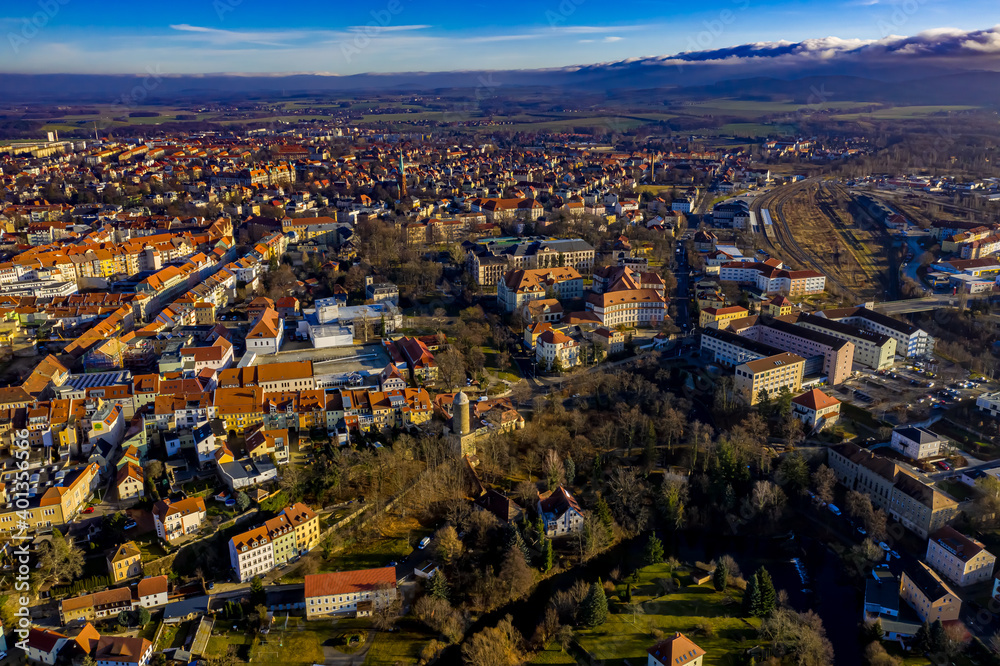 Obraz premium Bautzen | Luftbilder von Bautzen in Sachsen