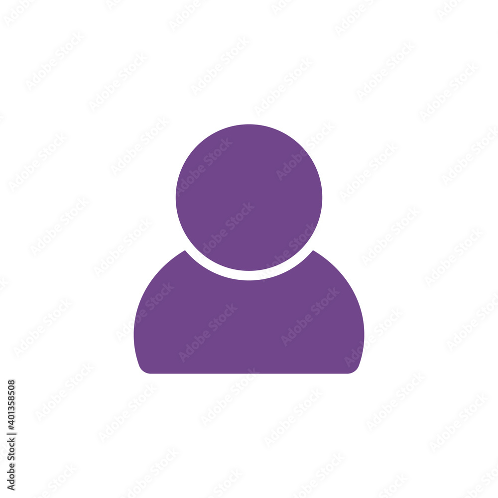 Person icon, flat design template, isolated avatar sign, vector illustration Person icon, flat design template, isolated avatar sign, vector illustration
