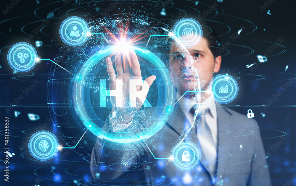 Business, Technology, Internet and network concept. Human Resources HR management concept. Business, Technology, Internet and network concept. Human Resources HR management concept.