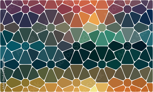 Organic Irregular Rounded Jumble Shapes, Stones. Abstract Geometric Background Design. Vector Color Pattern.