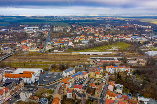 Fototapeta Naklejka Na Ścianę i Meble -  Löbau Luftbilder | Hochauflösende Luftbilder von Löbau  | Drohnenaufnahmen von Löbau in Sachsen