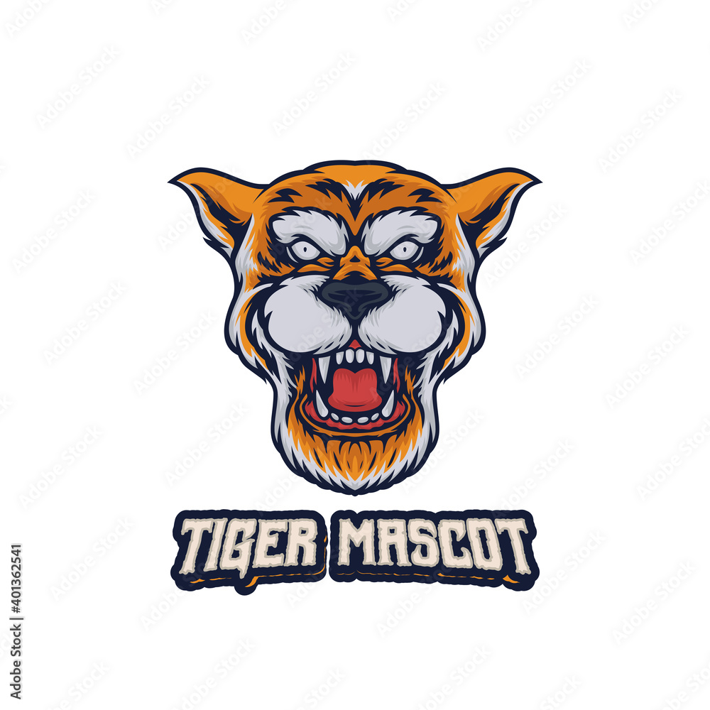 Tiger mascot logo. Perfect for your sports and esports logo team