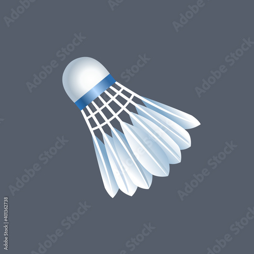 Shuttlecock, badminton equipment. Sport. Vector illustration