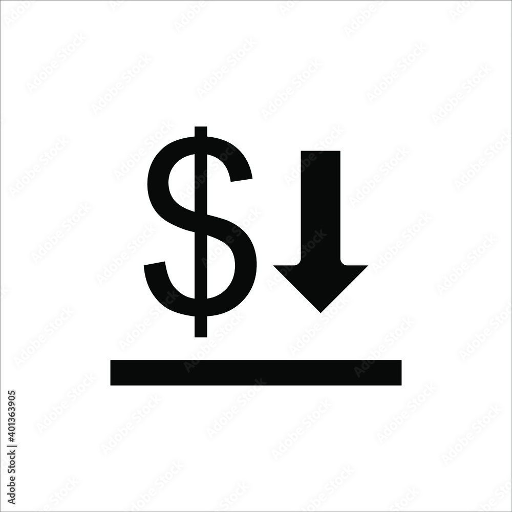 increase money growth icon on white background. vector eps 10