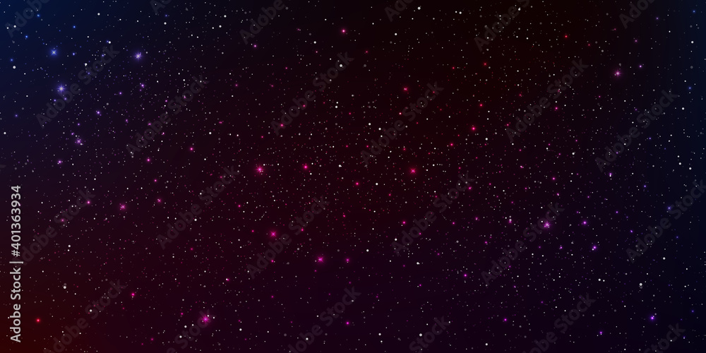 Fototapeta premium Beautiful background galaxy illustration with stardust and bright shining stars illuminating the space.