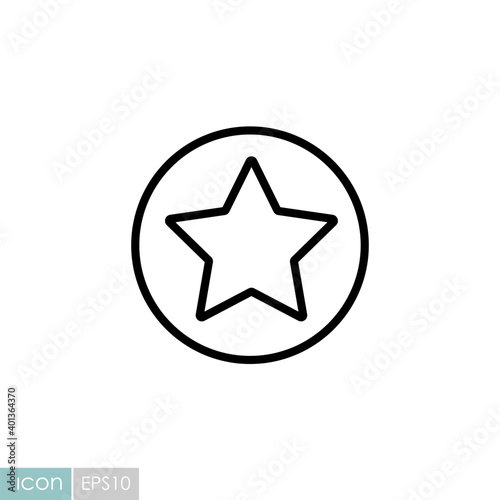 Add to favorites vector icon, star symbol