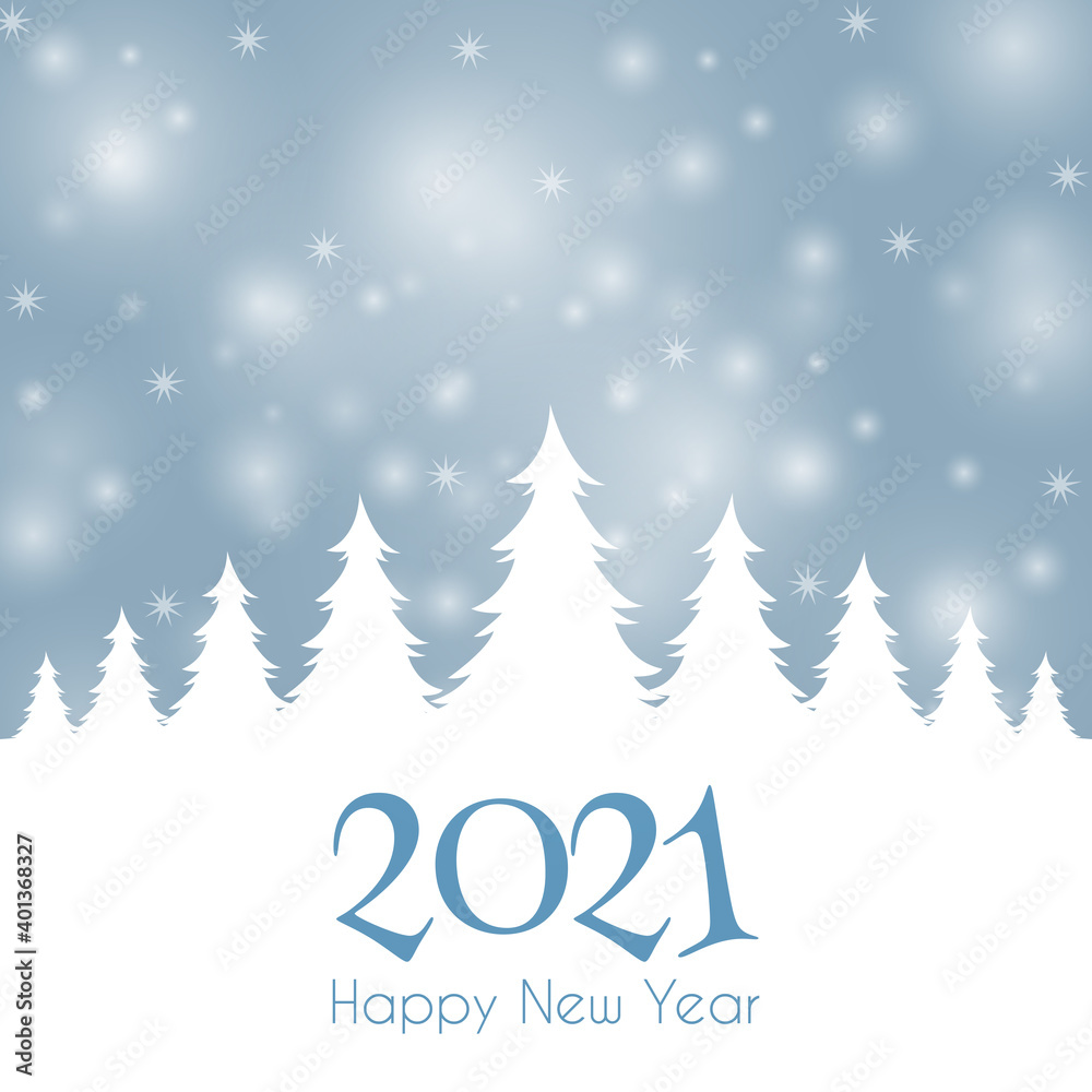 Happy new year 2021 background greeting card, vector illustration