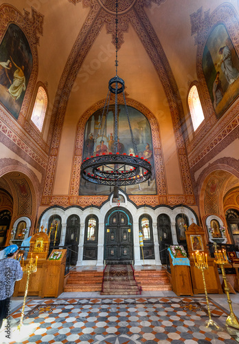 Bild auf Leinwand Russian orthodox church of St