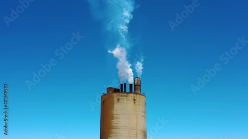 Toxic smoke from chimney industry view. Factory landscape. Toxic smoke from chimney industry view. Factory landscape. Toxic smoke from chimney industry view. Factory landscape.  photo