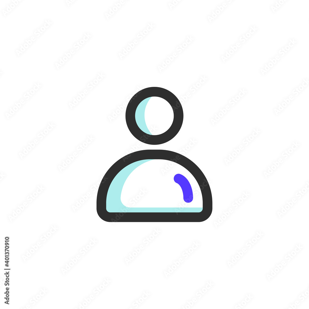 Two-tone color Icon Contact, the icon can be used for application icon, web icon, info-graphic, eps file can editable Two-tone color Icon Contact, the icon can be used for application icon, web icon, info-graphic, eps file can editable