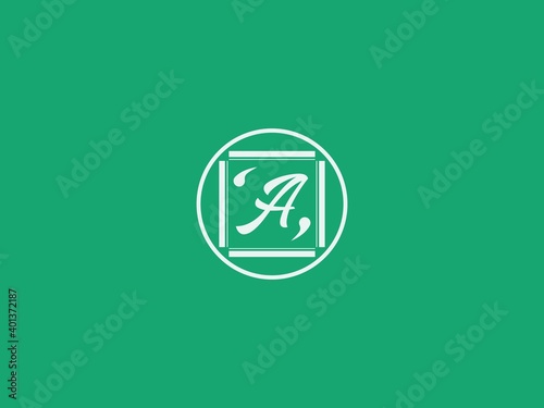 Simple and Modern A Letter Logo with Modification