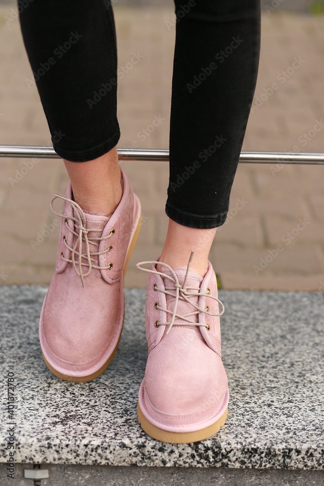 pink boots