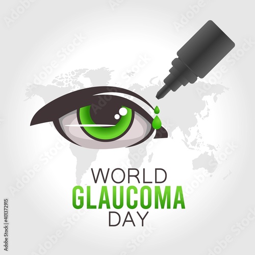 World Glaucoma Day Vector Illustration. Suitable for greeting card poster and banner.