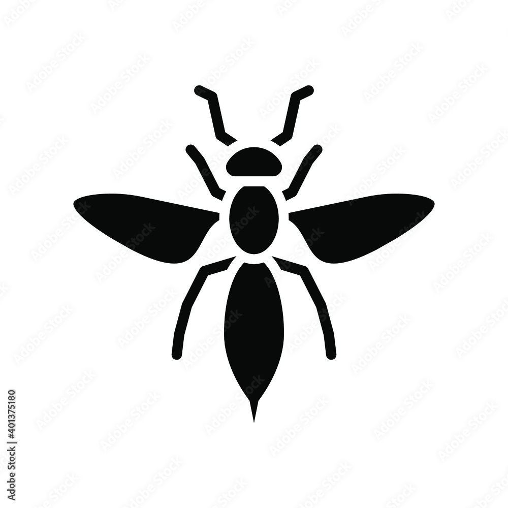 bee icon. animal sign. vector illustration bee icon. animal sign. vector illustration