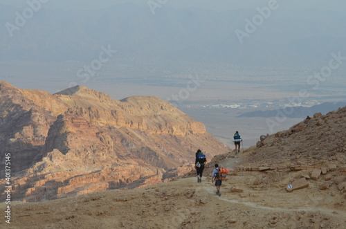 landscape desert mountain Sahara Israel Jordan hike trail