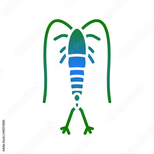 Plankton vector icon. copepod icon. animal sign. vector illustration