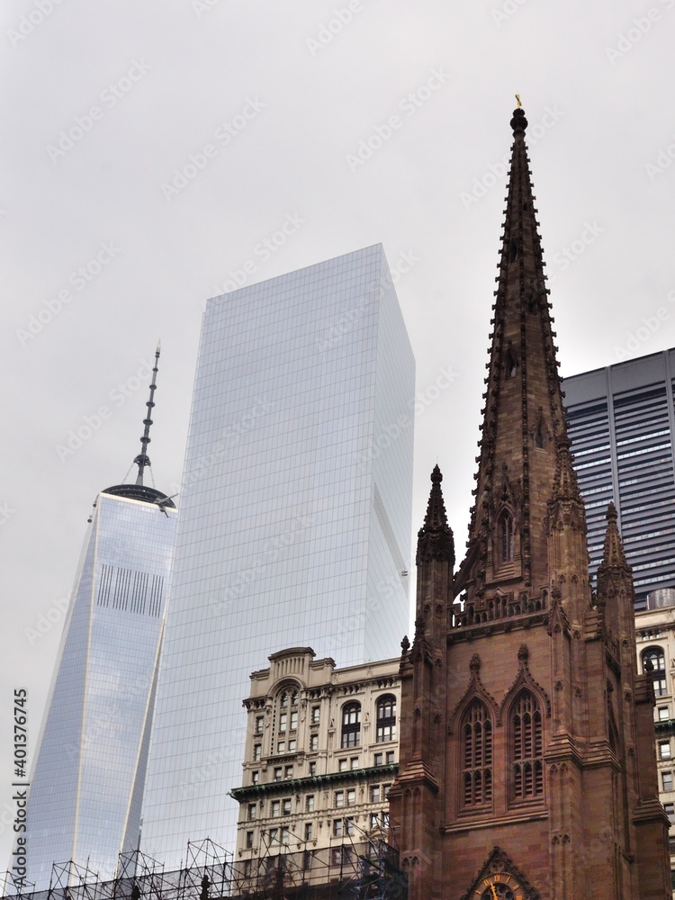 Trinity Church in Manhattan, New York, USA
