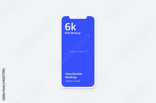 Realistic Smartphone Mockup | Fully Editable File, Replaceable Screen, Separated Shadow and Background, Easy to Change Color | 6k Resolution | Help File