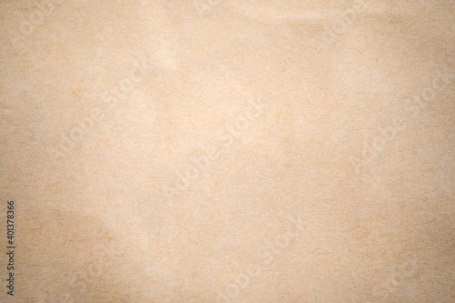 Blank, brown cardboard sheet paper, craft abstract background. Retro, old vintage beige paper kraft pattern background. Design, minimal texture with empty, copy space for backdrop, can use recycle.