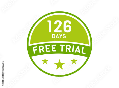 126 days free trial. 126 day Free trial badges