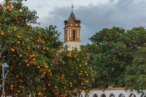 Una perspectiva diferente del Santuario de Consolación de Utrera.