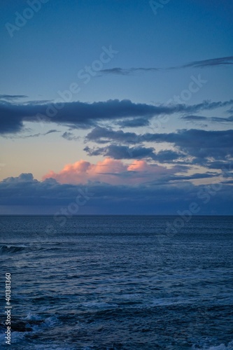 Sunset over the sea with clouds © ELECTRO35
