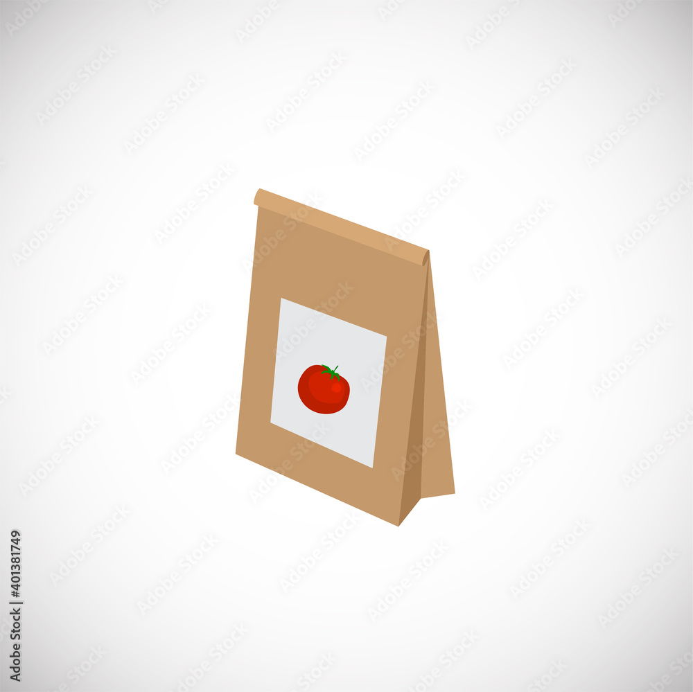 Gardening colored icon on white background Gardening colored icon on white background