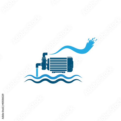 water pump machine icon vector illustration design template