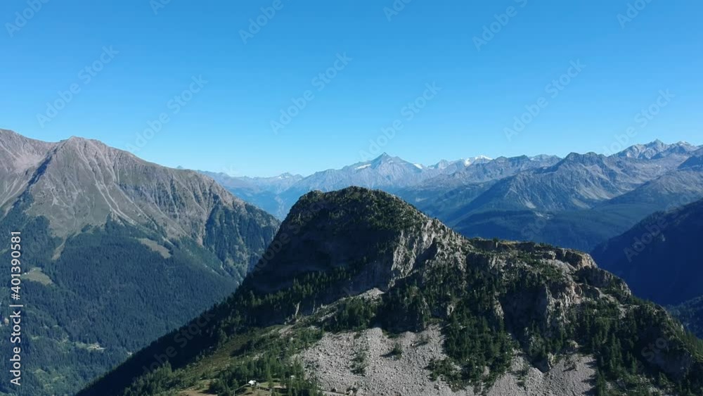 Aerial views of Aosta Valley mountains Aerial views of Aosta Valley mountains
