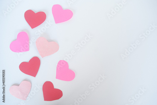 pink hearts background