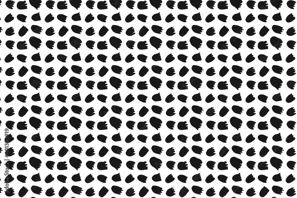 abstract dark black point pattern line halftone with futuristic overlay texture on white.
