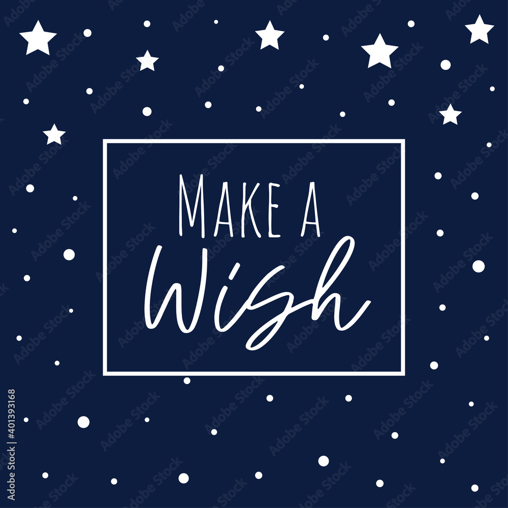 Make a wish lettering banner