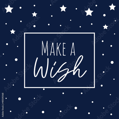 Make a wish lettering banner