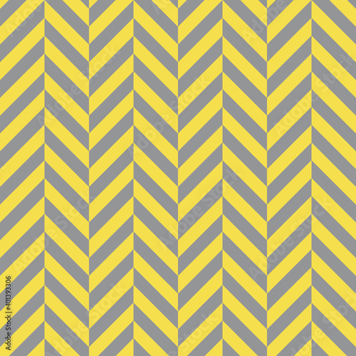Seamless gray and yellow zigzag pattern, vector illustration. Chevron zigzag pattern with yellow and gray lines. Abstract background for scrapbook, print and web
