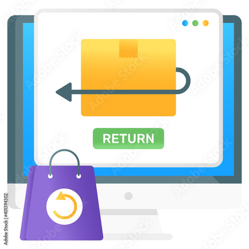 
Order return policy vector in gradient design

