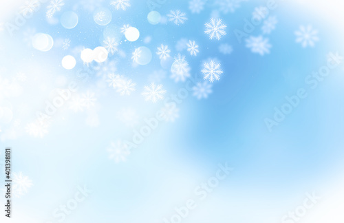 Bright background. "Merry Christmas" Shine and glow effect