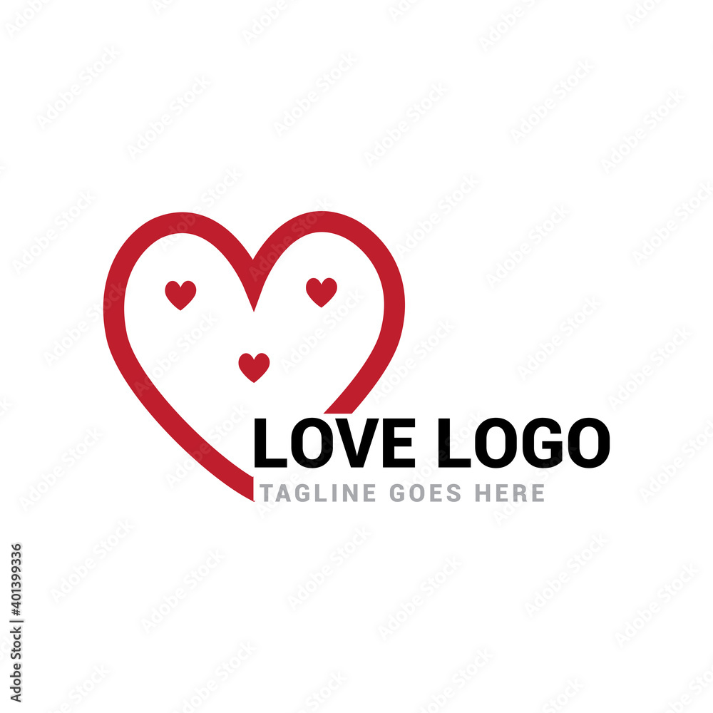 Love logo icon vector template.