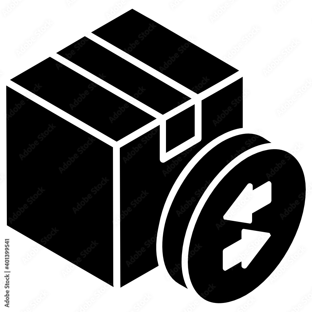 Cardboard with two way arrows, logistic transfer icon
Cardboard with two way arrows, logistic transfer icon