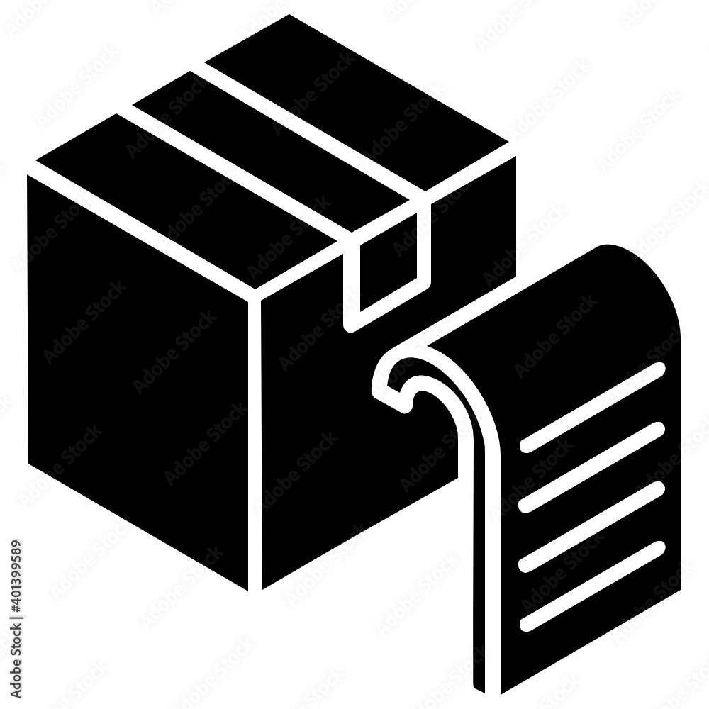 An icon of inventory list, paper with cardboard
An icon of inventory list, paper with cardboard