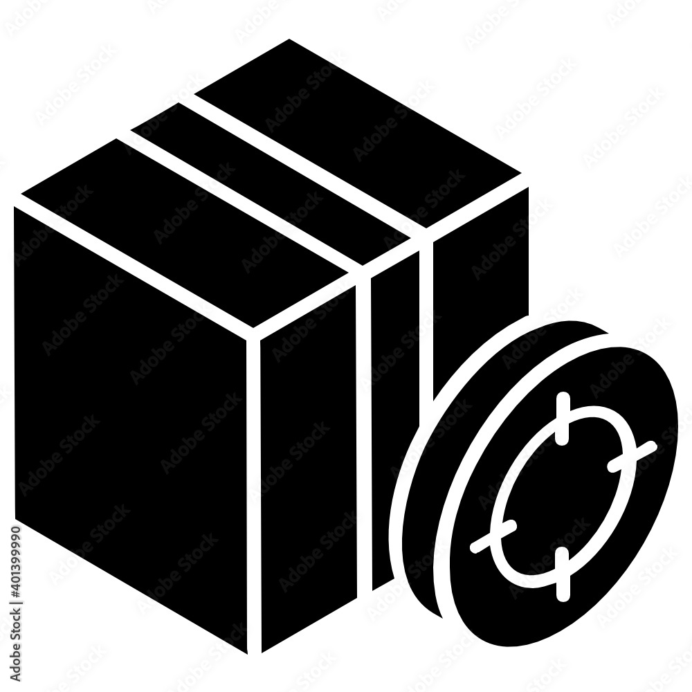 Reticle with box, concept of delivery target icon
Reticle with box, concept of delivery target icon