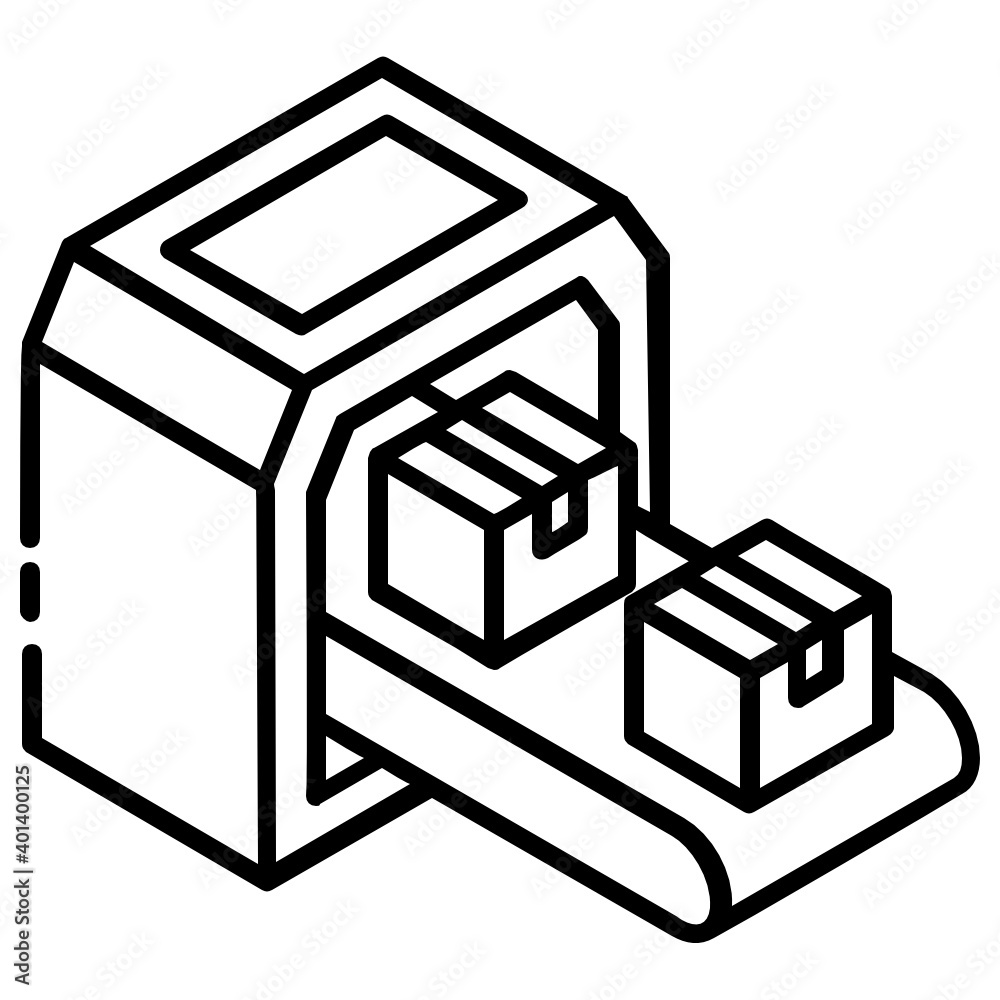 Manufacturing process and assembly, conveyor belt vector glyph isometric style
Manufacturing process and assembly, conveyor belt vector glyph isometric style
