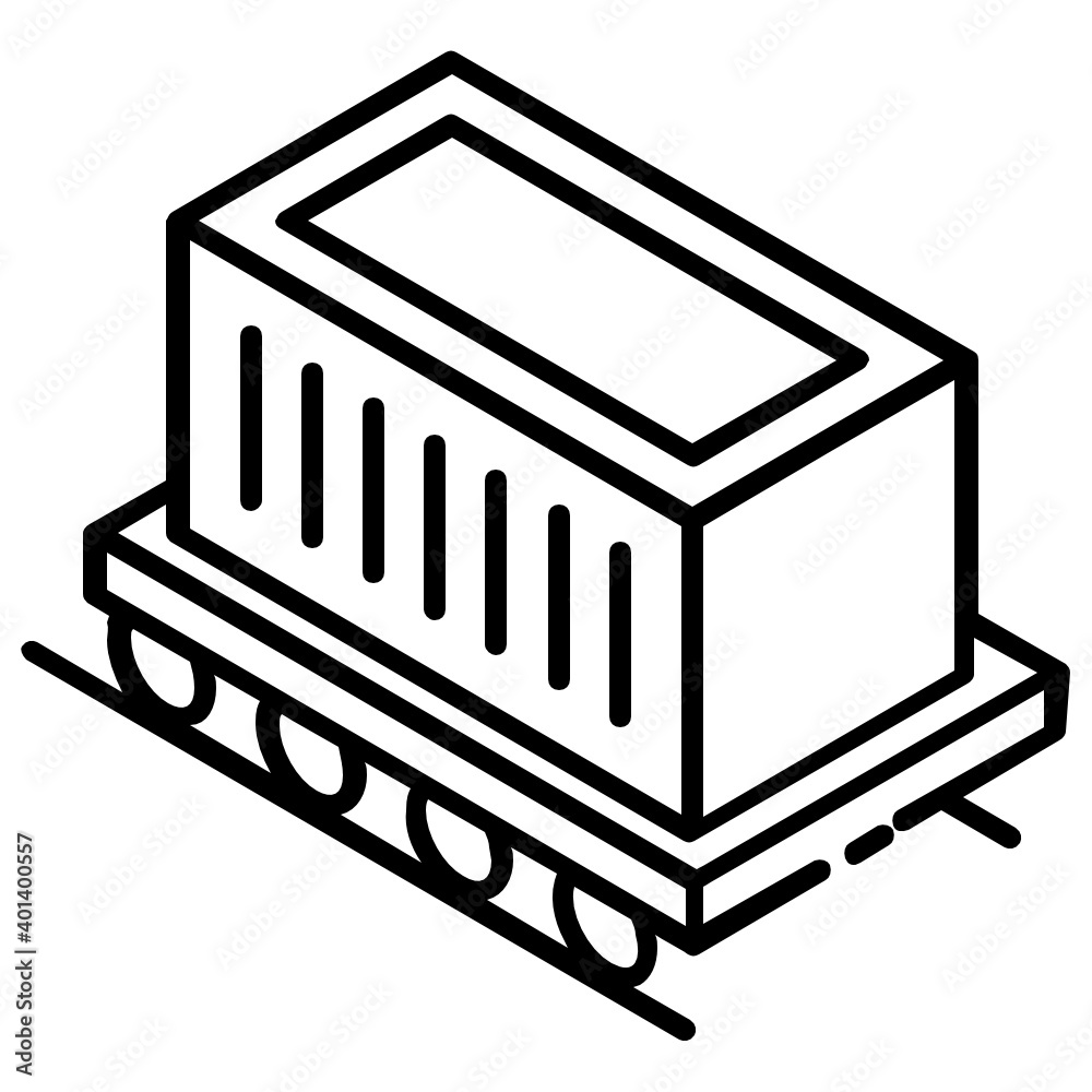 Modern design of cargo train icon
Modern design of cargo train icon