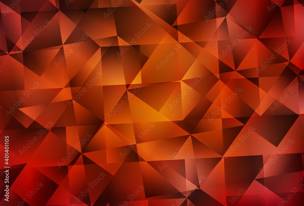 Dark Red, Yellow vector shining triangular background. Dark Red, Yellow vector shining triangular background.