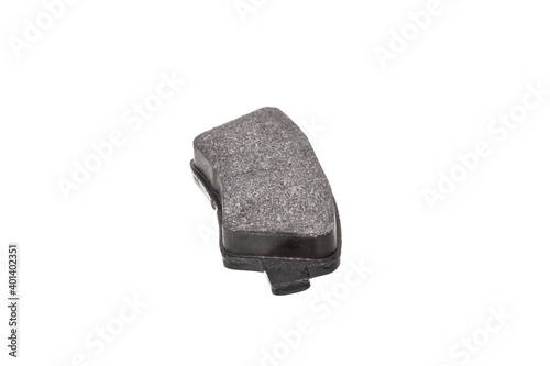 brake pad car spare part, vehicle brakes object isolated on white background, nobody.