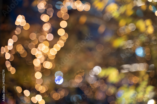Canvas Print Sydney Darling Square Bokeh Night Light