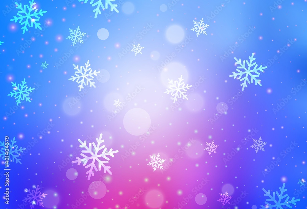 Light Pink, Blue vector texture in birthday style.