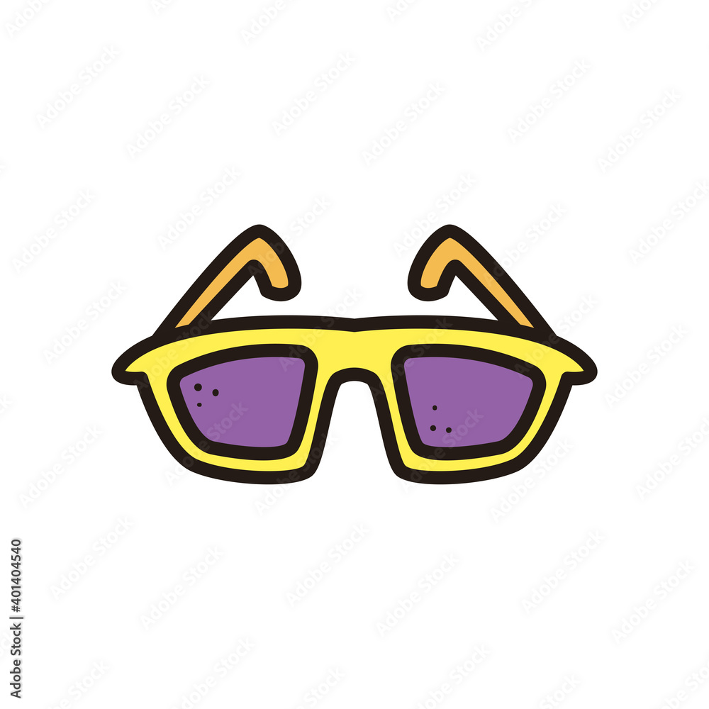 Fototapeta premium mardi gras glasses vector design