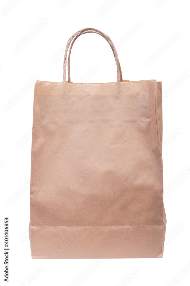 Blank paper bag with handles Blank paper bag with handles