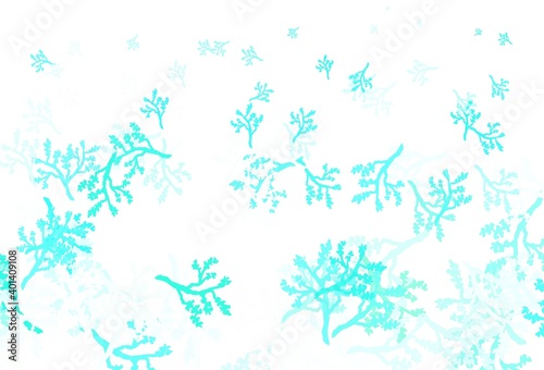 Light Green vector elegant pattern with sakura.