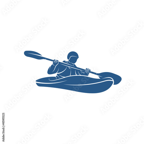 Rafting design vector illustration, Creative Rafting logo design concepts template, icon symbol